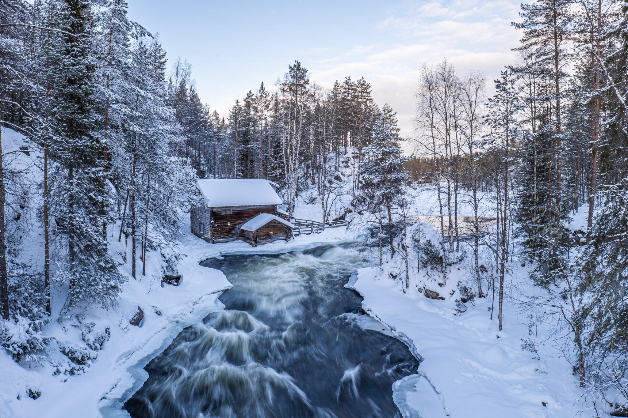 Laponie finlandaise – Oulanka : le moulin de Myllykoski, le sentier de l&rsquo;Ours et les aurores boréales